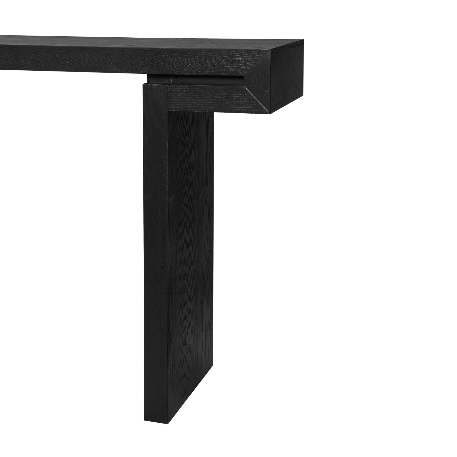 60 Inches Long Console Table, Narrow Sofa Table Behind Couch, Wooden Rectangular Entryway Table, Farmhouse Console Table for Living Room, Black