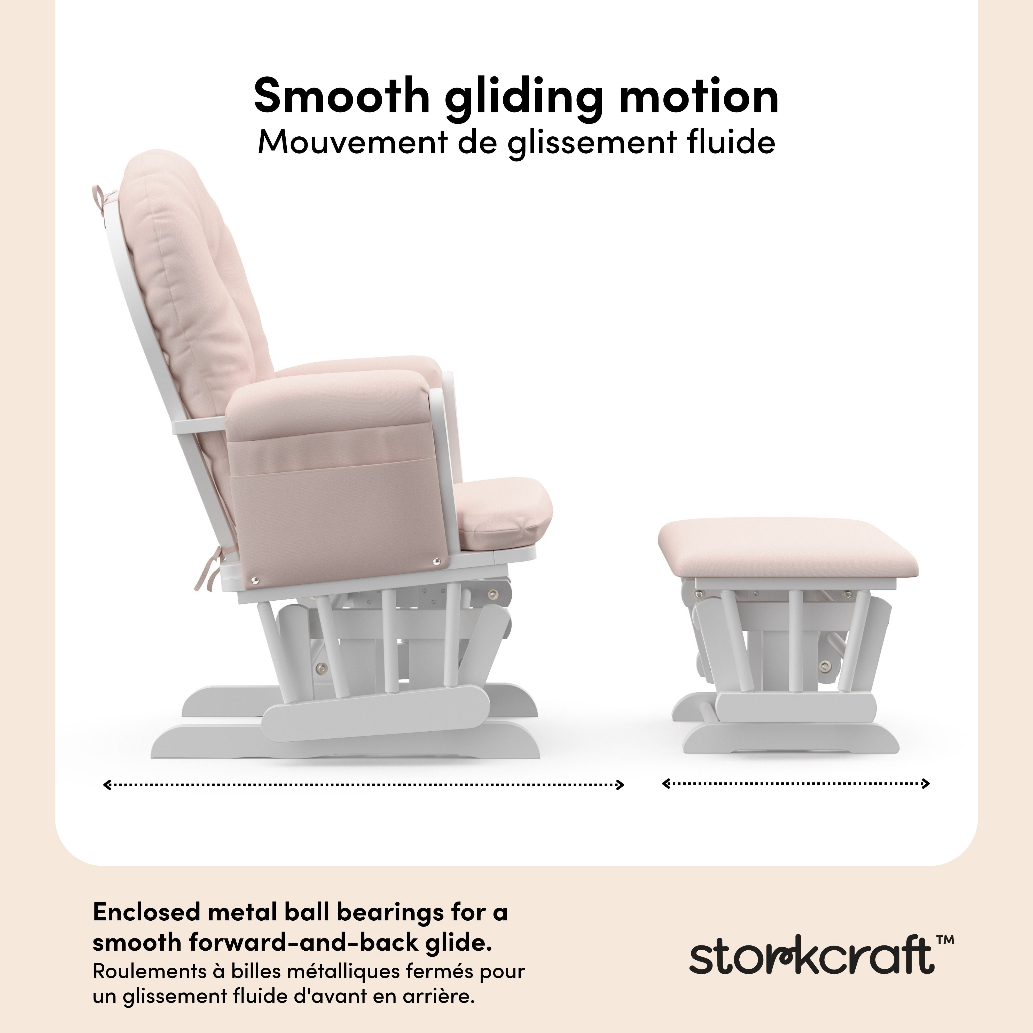 Storkcraft Hoop Glider and Ottoman