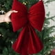 thumbnail image 5 of Fiudx Adorno Navideño de Lazo, Gran Diseño de Terciopelo Rojo, Estilo Tridimensional, Ideal para Decorar Árboles y Espacios, Accesorio Festivo, Regalo Perfecto para Niñas, Tamaño 45 X 25 Cm/30 X 18 C, 5 of 7
