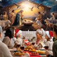thumbnail image 2 of Banderín navideño para garaje y hogar | Crea un ambiente cálido y acogedor | Reunión familiar | Decoración festiva | 400 x 180 cm | Material de poliéster, 2 of 7
