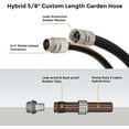thumbnail image 2 of Manguera de jardín Giraffe Tools 23 m, 5/8", resistente y sin dobleces, 2 of 6