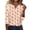 JQ24_Beige, variant on Lumtrix Christmas Shirts for Women Graphic Print Tee Fall Loose Fit 3/4 Sleeve V Neck Blouses Wine L