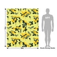 thumbnail image 4 of Rwraps Yellow Camouflage Lemon Graffiti Matte Vinyl Film Wrap 59in x 4ft Vinyl Vehicle Car Film, 4 of 9