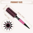 thumbnail image 3 of Unique Bargains Round Hair Brush Hair Brushes for Women Nylon Bristle Pins Round Brush Pink 10.04"x1.97", 3 of 6