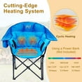 thumbnail image 5 of Slsy Oversized Heated Massage Camping Chair with Padded Armrests, 500 lb Weight Capacity, Portable Seat, Suitable for Camping, Picnics, and Outdoor Activities, 5 of 7