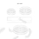 thumbnail image 5 of Herramientas De Decoración De Pasteles Transparentes 2 Raspadores De Acrílico Para Pasteles 3 Discos Para Pasteles 2 Varillas Acrílicas Para Hornear En Casa Panadería Pastelería 7 Uds. Speravity HA019817-00, 5 of 7