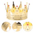 thumbnail image 5 of Gregiular Kids Golden King Crown Birthday Party Hat Queen Tiara Costume Accessory, 5 of 6