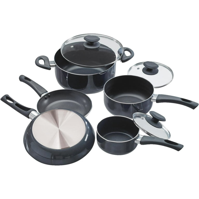 8 Piece Ceramic Nonstick Cookware Set – Induction Stovetop Compatible  DIshwasher Safe Non Stick Pots with Lids and Frying Pans – Dutch Oven Pot  Fry Pan Sets for Serving – PTFE PFOA