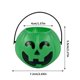 thumbnail image 3 of Tarro De Calabaza Cubo de dulces de Halloween con asa, cubo de plástico verde para decoraciones de fiesta infantil, 1 unidad JASKFLY, 3 of 6