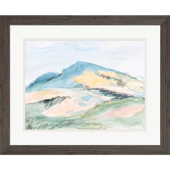 Great Art Now Mt. Diablo No. 2 by Jan Weiss, Framed Wall Art, 28W x 23H