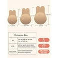 thumbnail image 3 of 2 Pairs Invisible Sticky Bras for Women - Push Up, Backless, Strapless (Black), 3 of 7