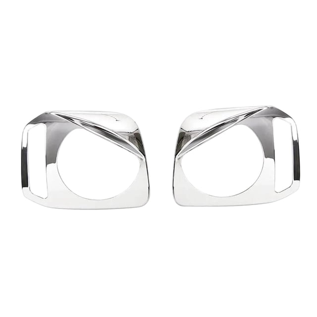 Zorion 2x Front Headlight Trim Covers High Performance Decoration Accessories Headlamp Silver