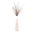 thumbnail image 6 of Leewadee Large White Home Decor Floor Vase - Wooden 34 inch Tall Farmhouse Decor Flower Holder For Fake Plant And Pampas Grass, 6 of 7