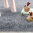 thumbnail image 3 of Softlife Stylish Soft Shaggy Velvet Carpet for Living Room Bedroom, Fluffy Children Area Rugs,3'x5',Gray, 3 of 6