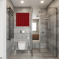 thumbnail image 6 of Red Black Buffalo Lattice Canvas Artwork Painting Art, Classic Modern Plaid Square Framed Wall Decorations Prints Picture for Bedroom Kitchen Living Room, 8x8 in, 6 of 9