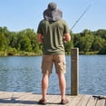 thumbnail image 7 of Outdoor UPF50+ Mesh Sun Hat Wide Brim Fishing Hat with Neck Flap Sun Hat for Men Women,One Size, 7 of 7