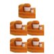 thumbnail image 3 of Bewildely Juego de ovillos de hilo de tejer suave de 50g y 20g, suéteres para bebés, Kit de hilo de ganchillo, suministros para tejer a mano, Naranja 5Conjunto, 3 of 6