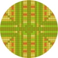 thumbnail image 1 of Ahgly Company Machine Washable Indoor Round Transitional Dark Golden Rod Brown Area Rugs, 6' Round, 1 of 7