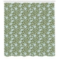 thumbnail image 3 of Ambesonne Leaves Shower Curtain, Silhouettes of Swirl Stalks, 69"Wx70"L, Pale Blue Reseda Green, 3 of 3