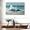 thumbnail image 3 of Elephant Stock Crashing Wave Ii Wall Art - Horizontal Canvas Wall Art - Living Room Wall Decor - Beach Canvas - Blue And Teal Decor By Tim O'toole - 39" x 26", 3 of 8