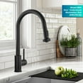 thumbnail image 3 of KRAUS Bolden 2-Function Single Handle Pull Down Kitchen Faucet in Matte Black, 3 of 7