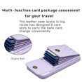 thumbnail image 4 of For Iphone 15 Vertical Wallet Rhombic Leather Phone Case(Purple),iPhone 16, 4 of 5