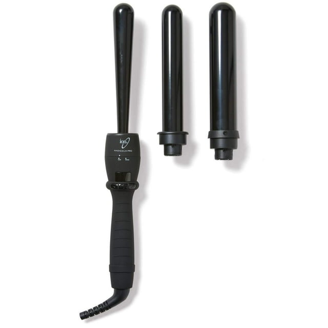 Trío de varitas rizadoras automáticas intercambiables de iones