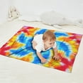 thumbnail image 2 of Colorful Rainbow Tie Dye Spiral Pattern Blanket,Comfortable Soft Flannel Throw Blanket,All Season,Warm Lightweight Blankets for Sofa Bed Couch Living Room Chair,30"x40", 2 of 4
