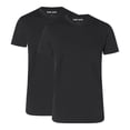 thumbnail image 1 of CAMP DAVID Camisetas para hombre, pack de 2 - Camiseta cuello redondo 2P, Algodón elástico Negro 2XL (XX-Large), 1 of 3