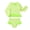 Bright green, variant on Younger Tree Baby Girl Swimsuit Long Sleeve Rash Guard Top Bikini Swimwear 2 Piece Set for 18-24 Months