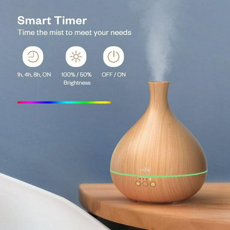 Essential Oil Diffuser 500ml Cool Mist Humidifier 12hrs Consistent