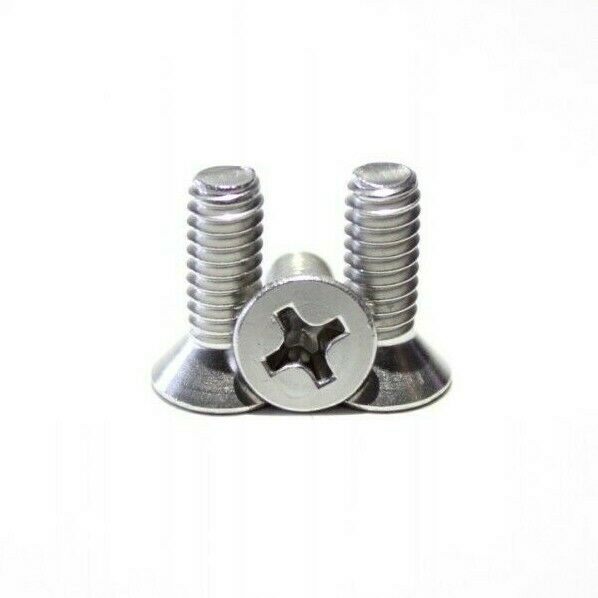 1/4"20 Phillips flat head Machine screws Stainless steel 188 (3/4in