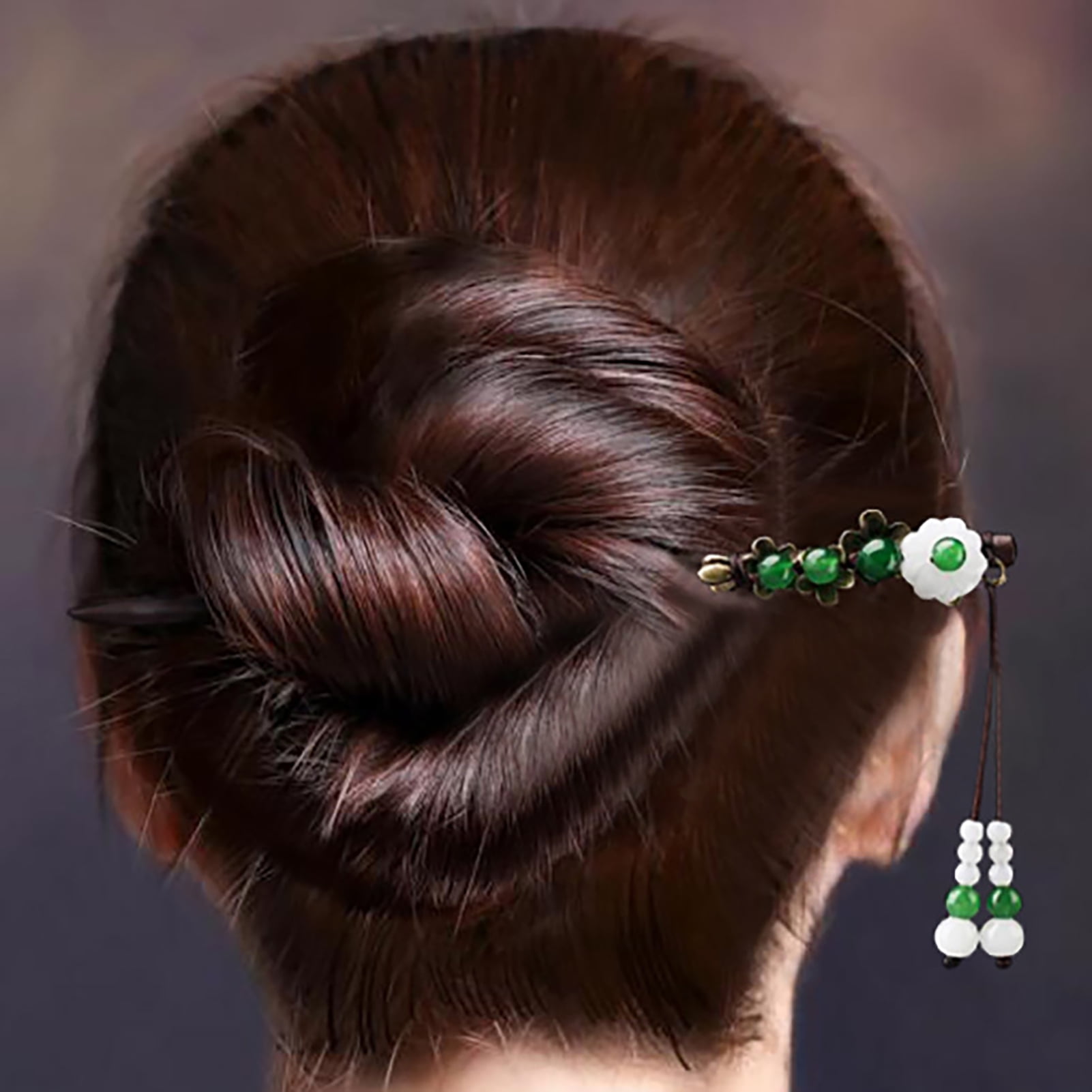 Traditional Natural Ebony Wood Hair Pin Stick Women Lady Gift Chinese Style