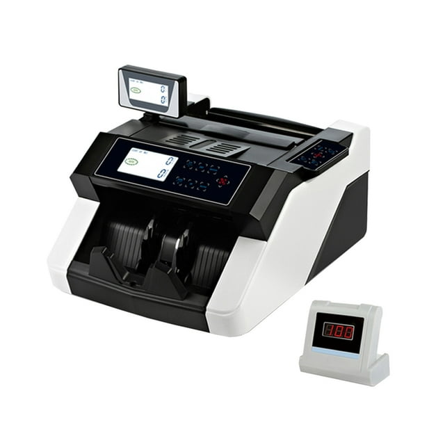 Money Counter Machine UV/MG/MT/DD Detecting Bill Cash Counting Machine With LED Display Currency Banknote Counter HS-108 ,User Friendly