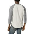 thumbnail image 2 of Ma Croix Mens 3/4 Sleeve Dual Color Raglan Baseball Shirt, 2 of 6