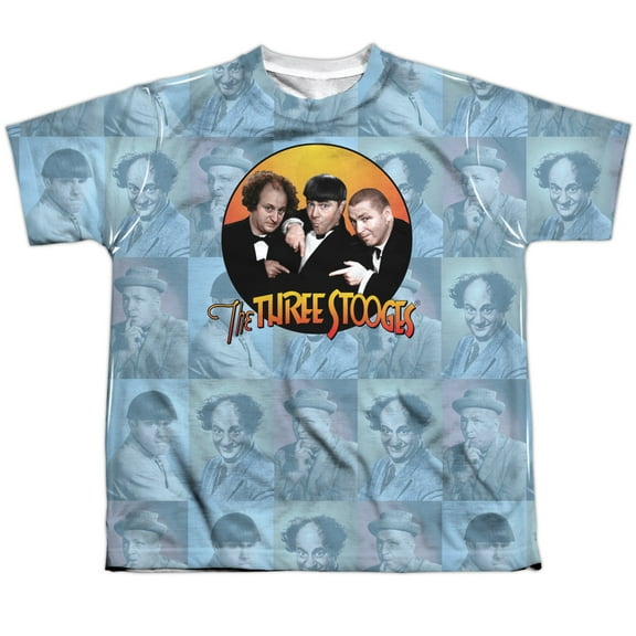 Three Stooges - Portraits - Youth Short Sleeve Shirt - X-Large