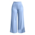 thumbnail image 5 of cocolona Womens Casual Loose Plus Size Yoga Pants Elastic Waist Straight Wide Leg Pants with Pockets, 5 of 5