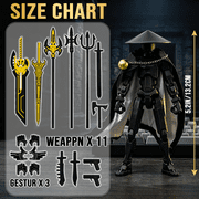 Titan 13 Action Figure,3D Printed Articulated Robot for Display