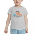 thumbnail image 2 of Dude Your Girlfriend Keeps Checking Me Out Funny Toddler T-Shirts for Boys Girls (Gray, Youth L), 2 of 5