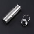 thumbnail image 3 of Small Portable Titanium alloy Pill Box Keychain, Waterproof Metal Pill Bottle for Outdoor Camping, 3 of 5