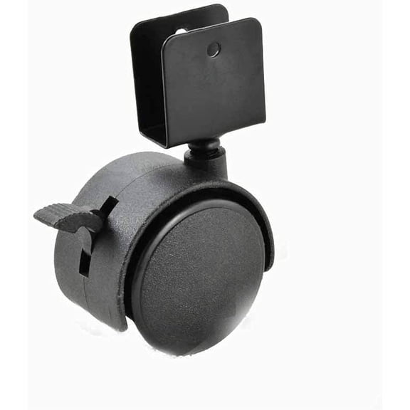 Gamvdout Plate Casters 5pcs/Set 44 mm Replacement Swivel Casters Furniture Office Chair Baby Crib Sofa Brake Plastic Rolling Roller Wheels Caster