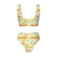 thumbnail image 6 of Rocae Cartoon Snake8 for Bikini Set for Women Two Piece Sexy High Swimsuits Split Crossover Bikini Large, 6 of 9