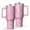 Pink Breast Cancer, variant on Pink Breast Cancer Tumbler with Handle and Lid,40oz Double Wall Vacuum Insulated Tumbler,Cups Gift for Women and Men