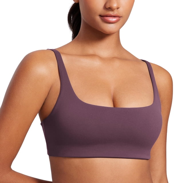 Top Deportivo CRZ YOGA Butterluxe Sin Aros Acolchado Morado XL