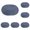 Dark Blue, variant on 2-6PC Placemats Woven Braided Placemats Washable Non Heat Resistant Table Mats for Dining Table Durable Easy to Clean Place Mats for Kitchen Dining Room Home Decor