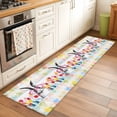 thumbnail image 2 of Easter Bunny 2'x6' Runner Rugs for Hallway Kitchen Bedside Non Slip Washable, Spring Tulips Oil Painting Abstract Modern Entryway Rug Runners with Rubber Backing, Long Carpet Runner for Laundry Room, 2 of 8