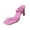 Hot Pink, variant on Sandals for Women Square Toe Fashion And Comfortable Large Size Chain One-word Fashion Fashion Sandals