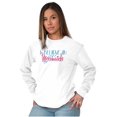 thumbnail image 5 of I Believe in Mermaids Cute Adorable Women's Long Sleeve T Shirt Brisco Brands M, 5 of 6
