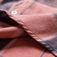 thumbnail image 6 of Miqool Flannel Plaid Shirt for Men Long Sleeve Button Down Collared Layering Casual Lightweight Jacket for Fall Winter, 6 of 7