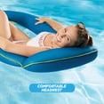 thumbnail image 6 of Aqua Leisure Inflatable Pool Float Water Comfort Lounge Lounger, Bubble Waves, 6 of 7